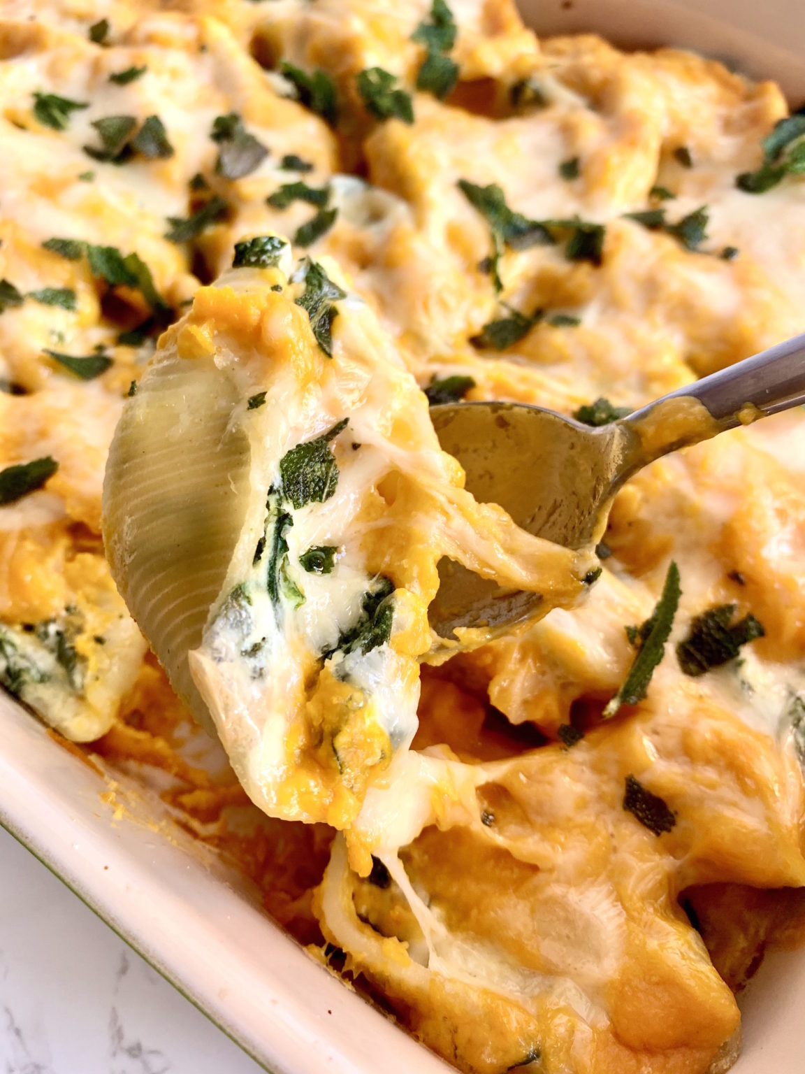 Butternut Squash Stuffed Shells - Big Delicious Life
