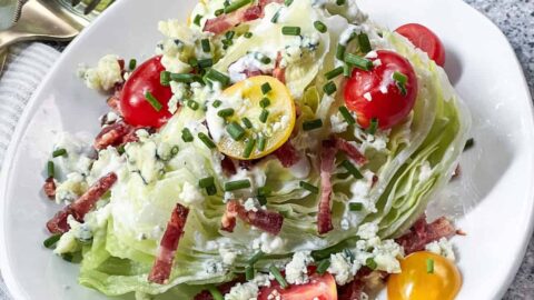 Classic Steakhouse Wedge Salad with Blue Cheese